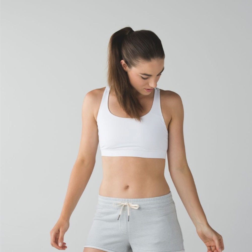 Lululemon White Energy Bra | Size 12